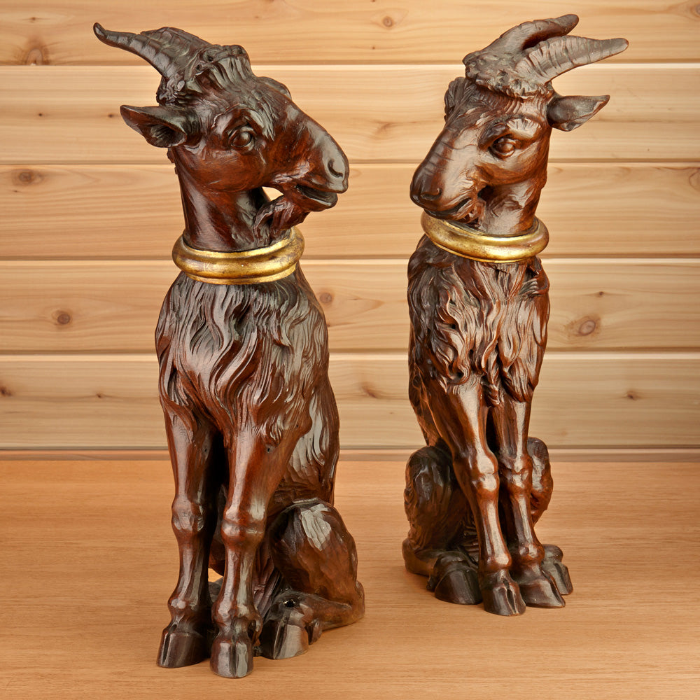 Black Forest Goat Figurines