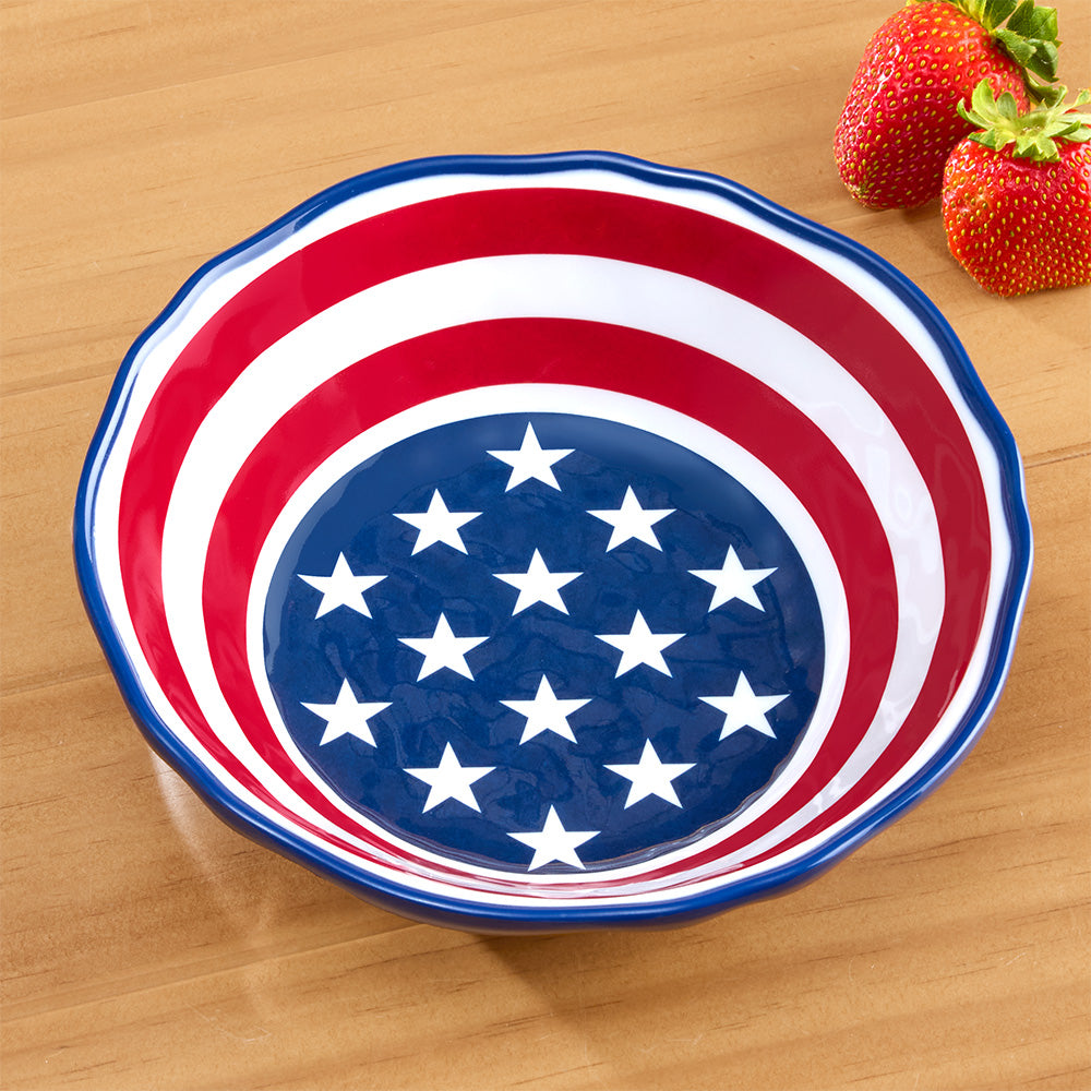Melamine Serveware, American Flag Bowl