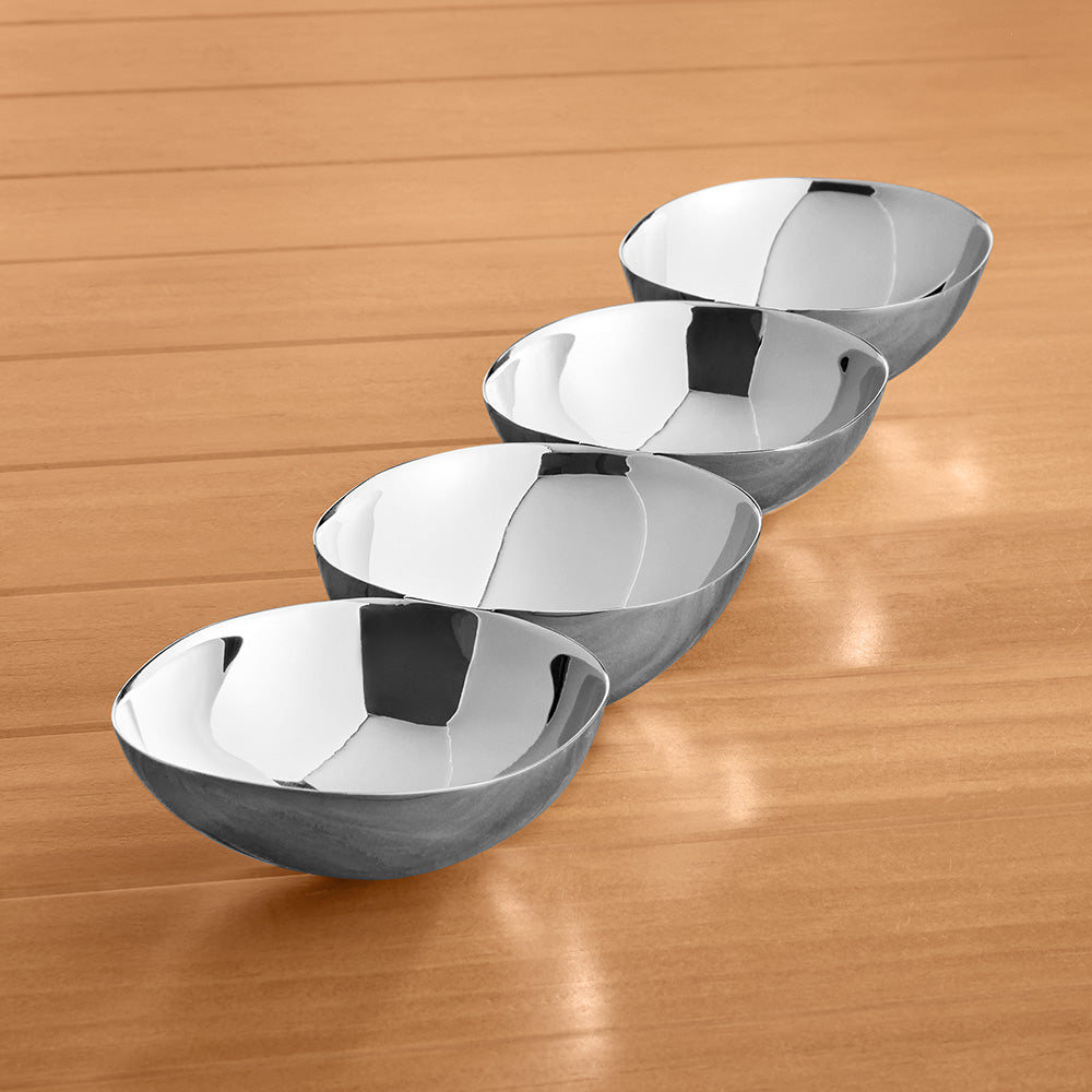 Zodax Stassi Stainless Steel Nut Bowls / Condiment Servers