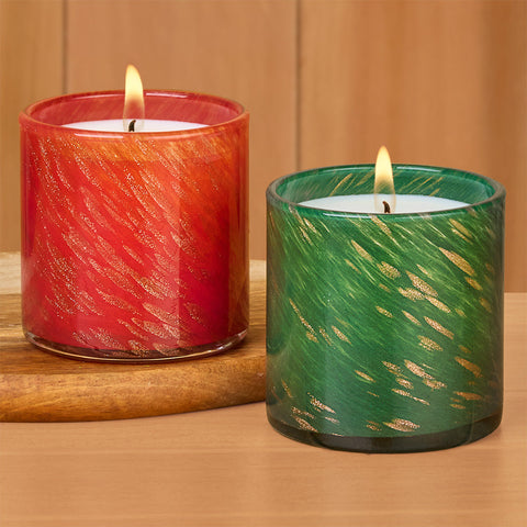 LAFCO Holiday Classic Candle Duo Gift Set, Absinthe Plum & Woodland Spruce