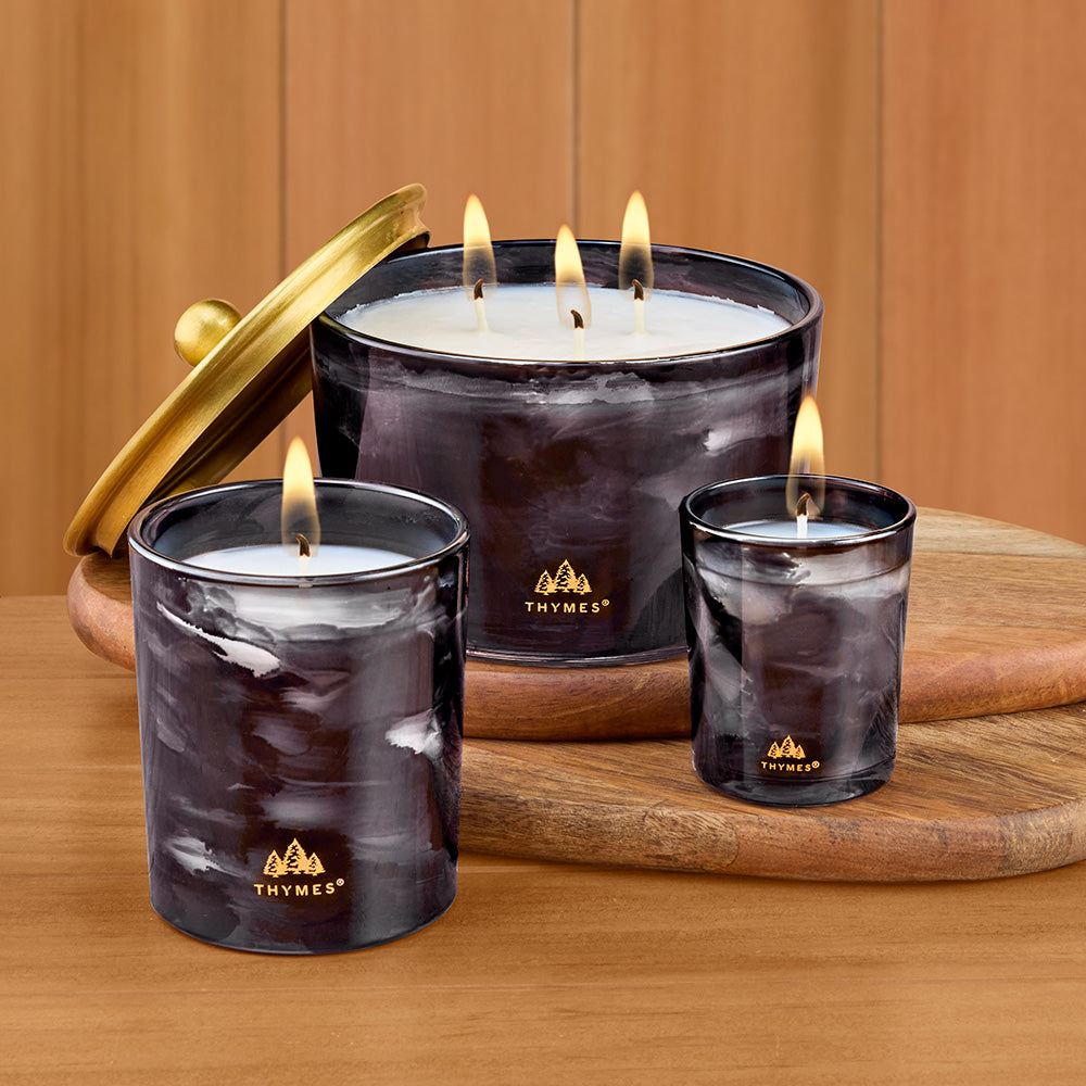 Thymes Noir Woods Poured Candle