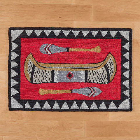 Park Designs 2' x 3' Hooked Rug, Wilderness Canoe