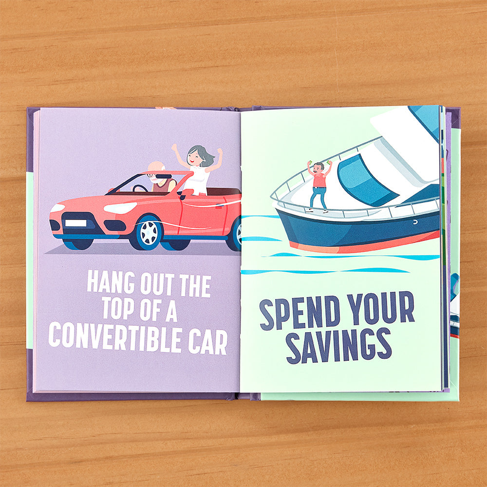 "Adventures to Have Now You're Retired" Novelty Gift Book