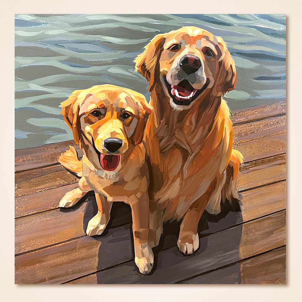 "Pandemic Buddy II" Original Painting by Cristall Harper