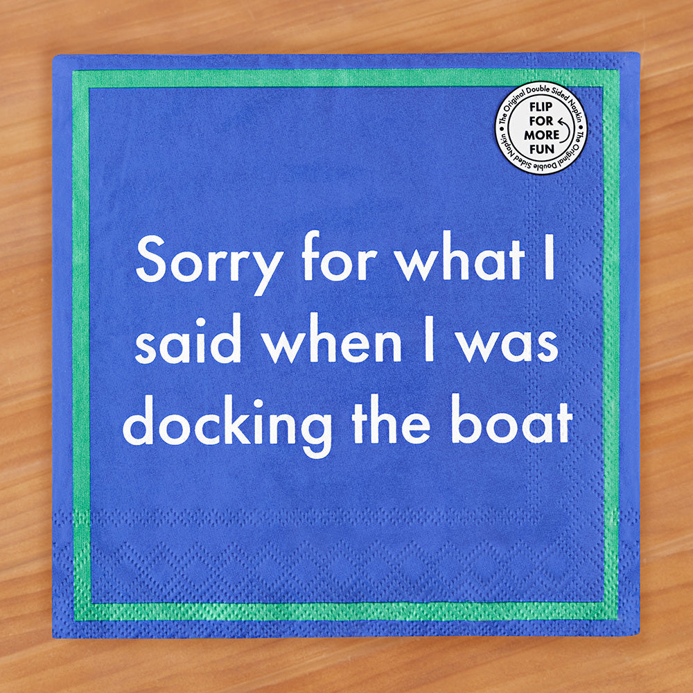Drinks on Me Cocktail Napkins, Captain of the Ship Show