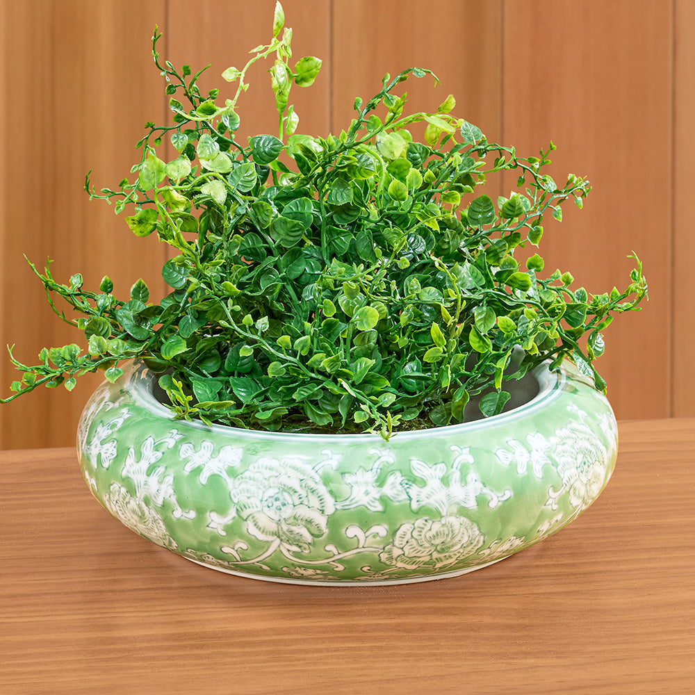 chinoiserie pot planter Napa Home & Garden Imperial Lotus Chinoiserie Pot Planter