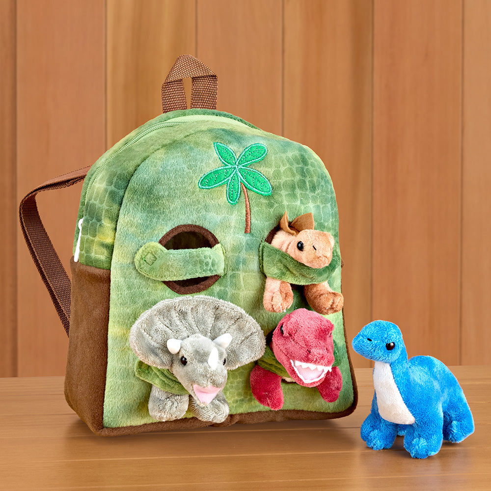 Backpack with Dinosaur Stuffed Animals