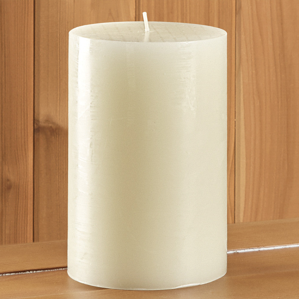White Unscented Pillar Candle