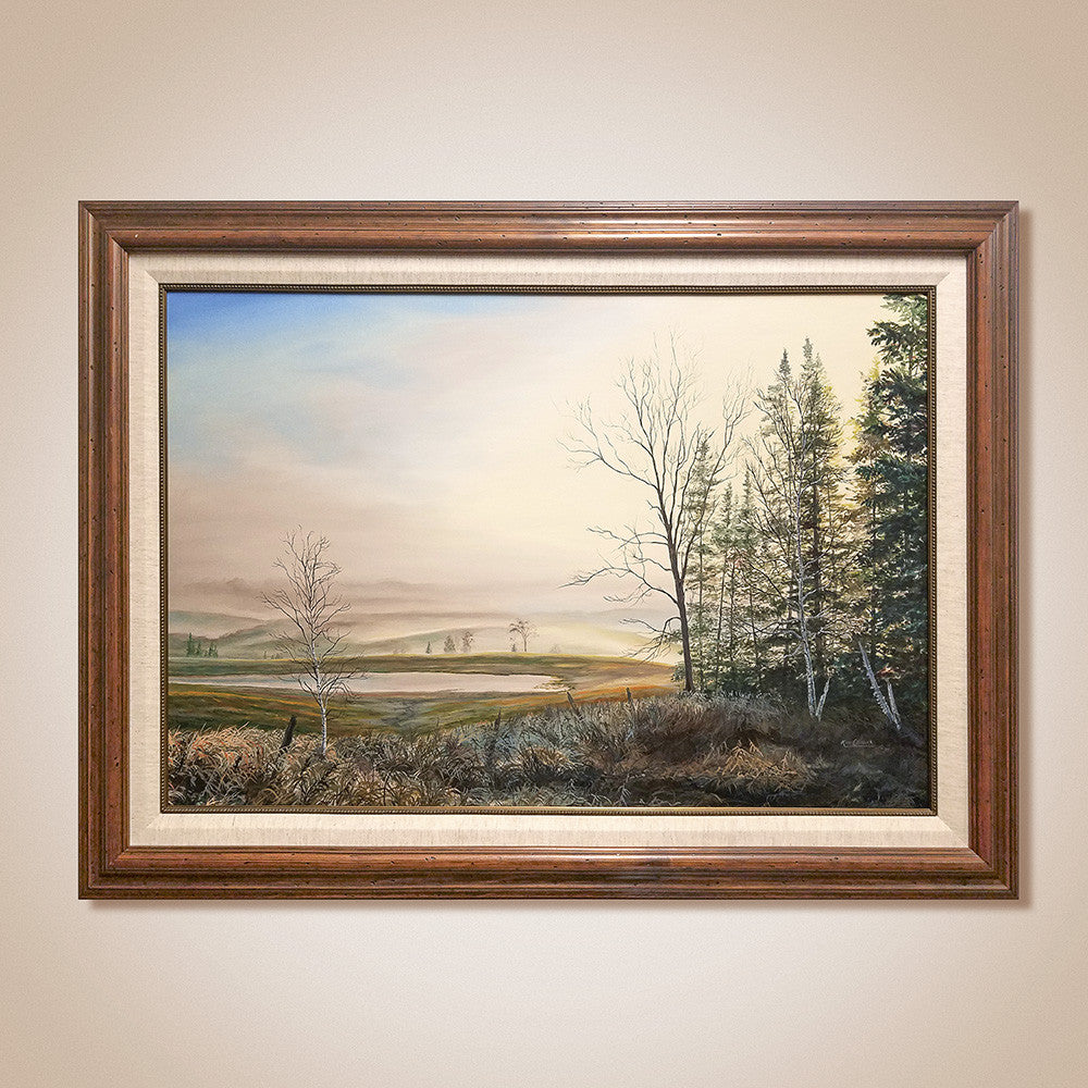 "Green Morning Mist" Original Painting by Ken Olesiak