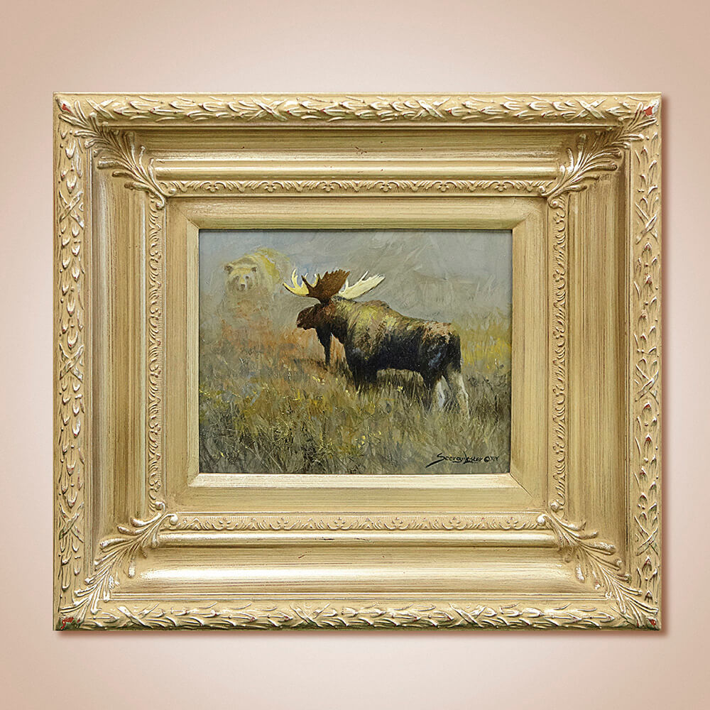 "Study for Tundra Tension" Original Oil Painting by John Seerey-Lester