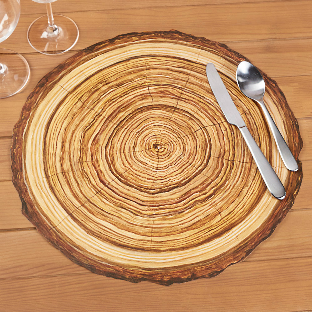 Hester & Cook Die Cut Paper Placemats, Wood Slice – To The Nines Manitowish  Waters