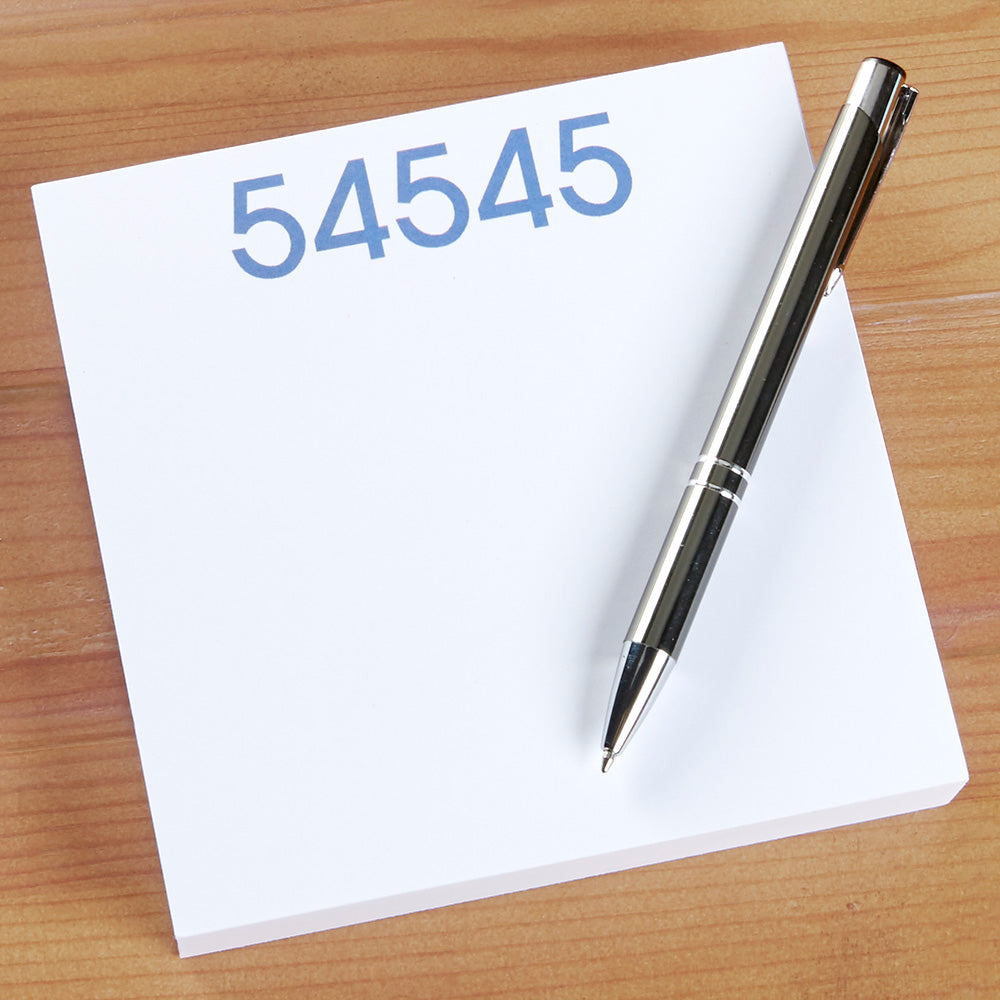 Manitowish Waters "54545" Zip Code Notepad, Square