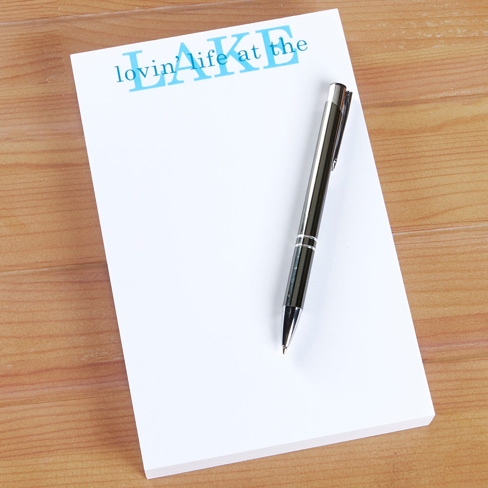 "Lovin' Life at the Lake" Notepad