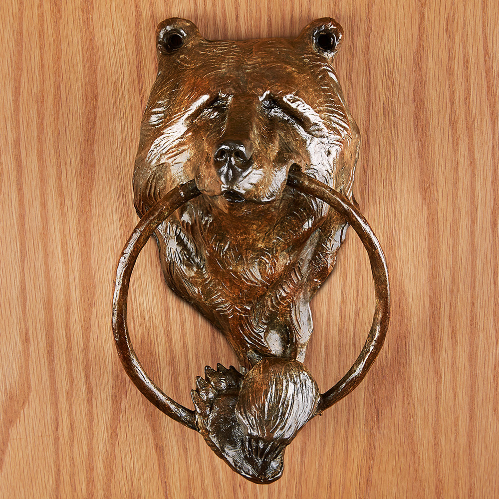 Hør efter Gurgle fest Bronze Bear Door Knocker by Walt Horton – To The Nines Manitowish Waters