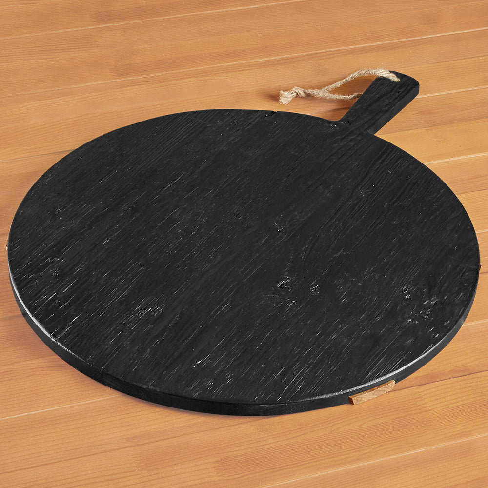 etúHOME Mod Charcuterie Board, Black Round