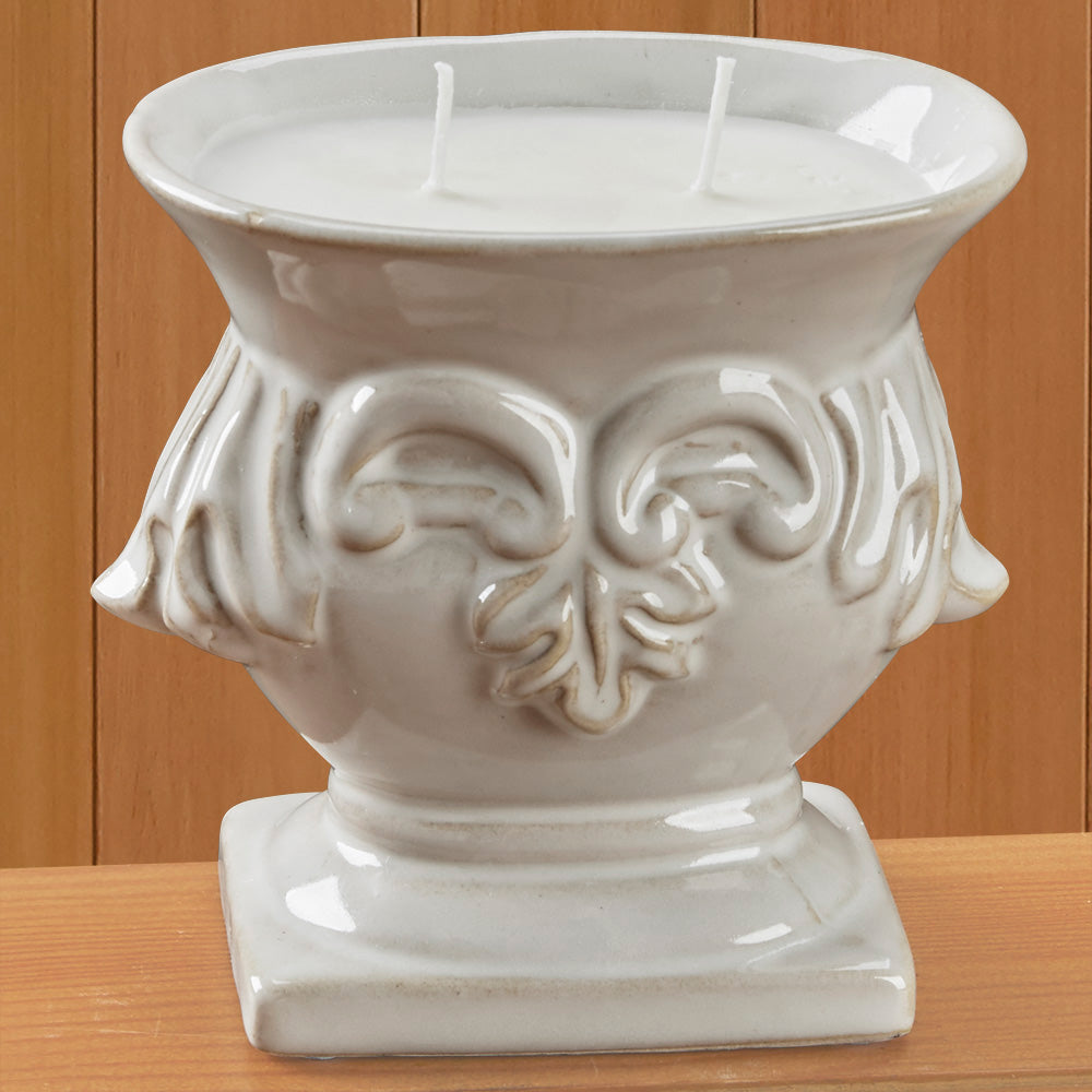 Mixture Cream Ceramic Farmhouse Jar Candles - Siberian Fir