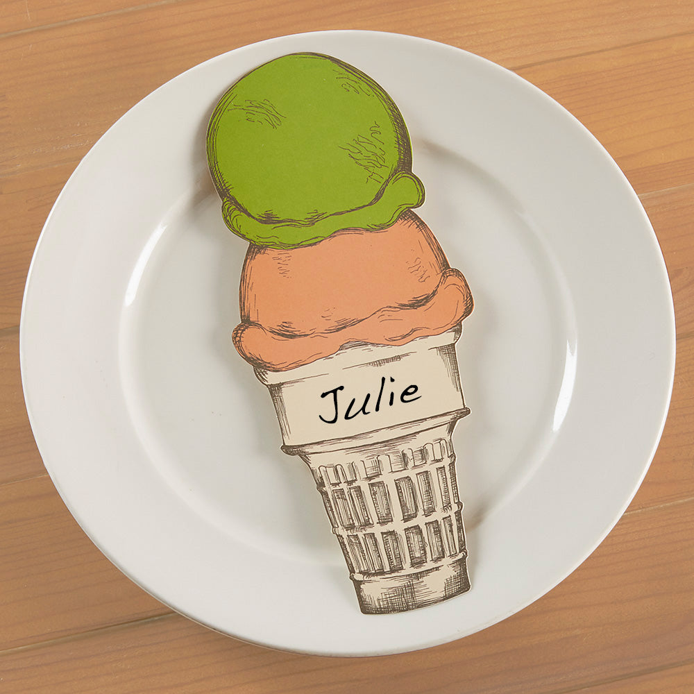 Hester & Cook Place Card Table Accents, Ice Cream Cone