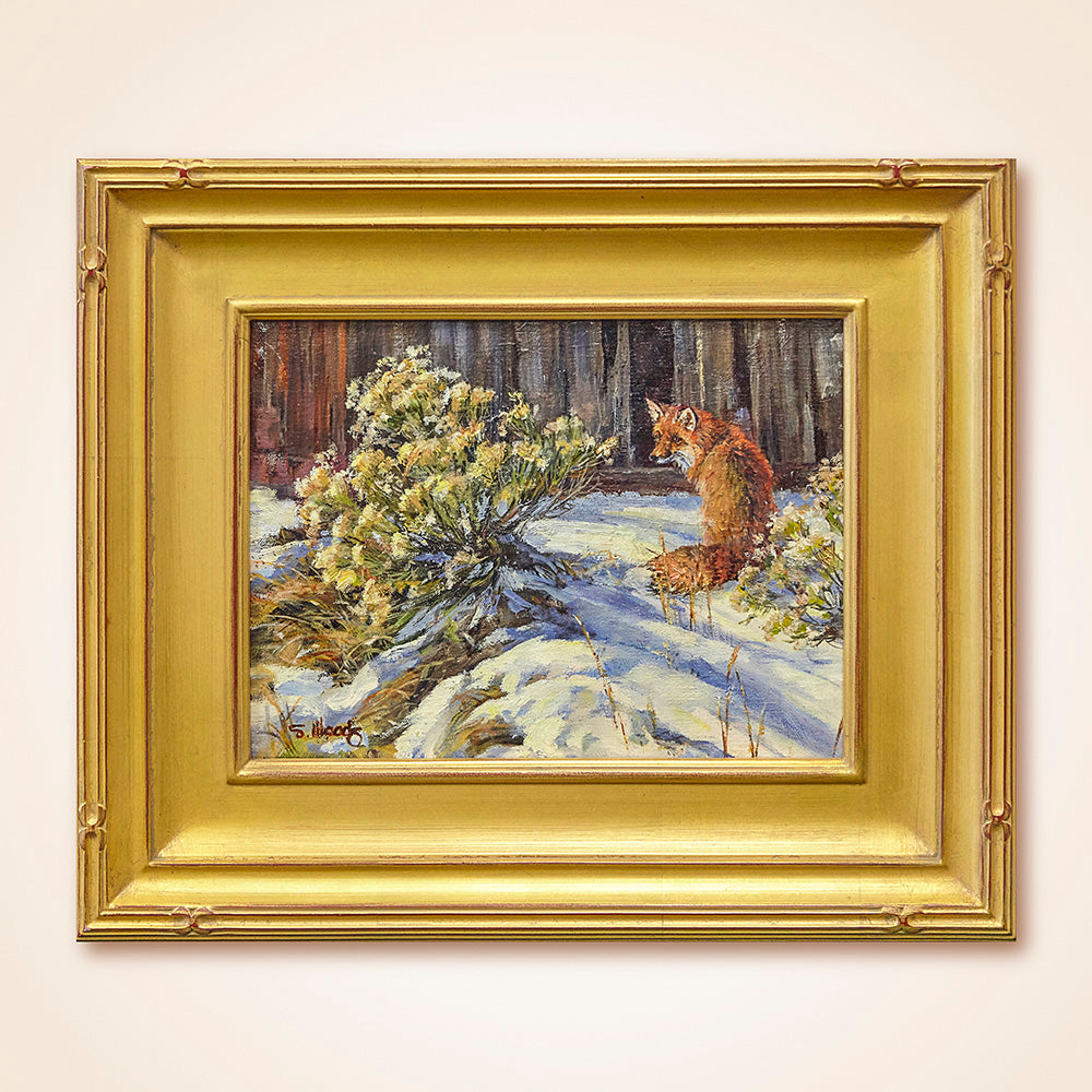 "Behind The Old Barn" Original Oil Painting by Sarah Woods