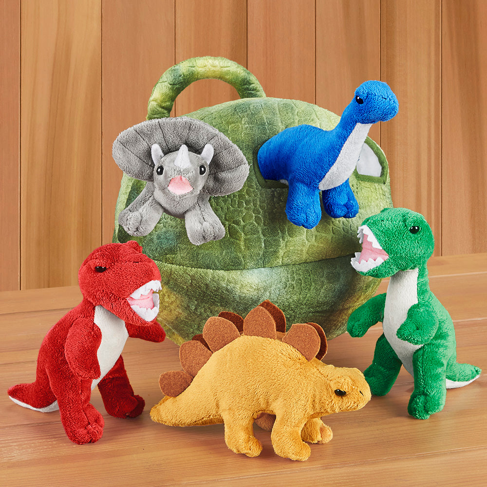 Dinosaur Egg with Dinosaur Stuffed Animals