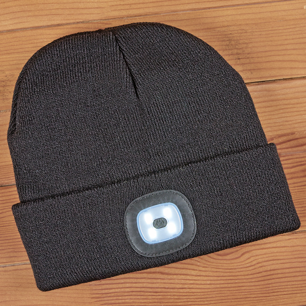 Night Scope Rechargeable LED Light Beanie, Men's