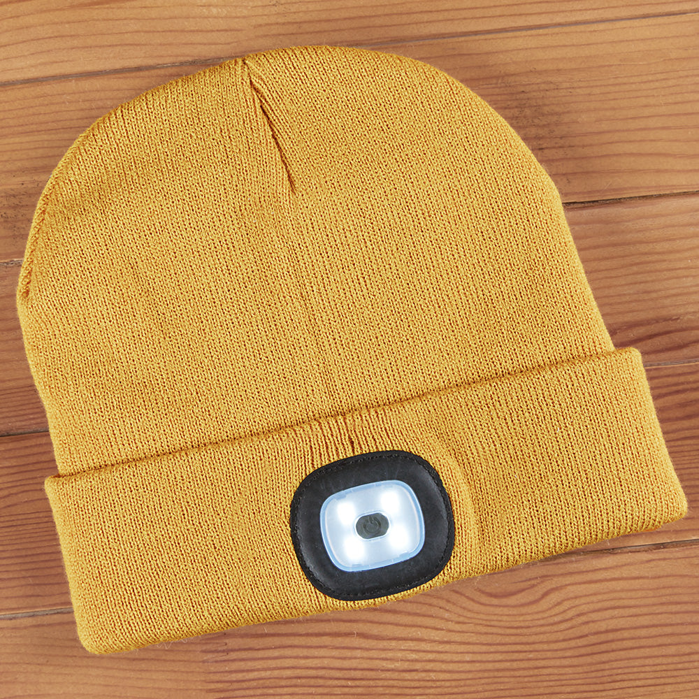 Night Scope Rechargeable LED Light Beanie, Men's