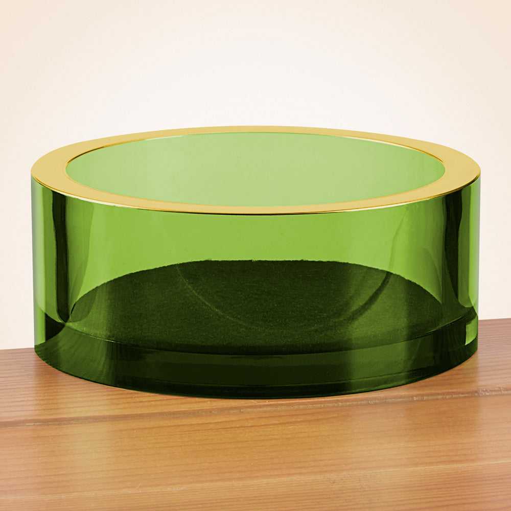 Caspari Acrylic Wine Bottle Coaster & Coaster Holder