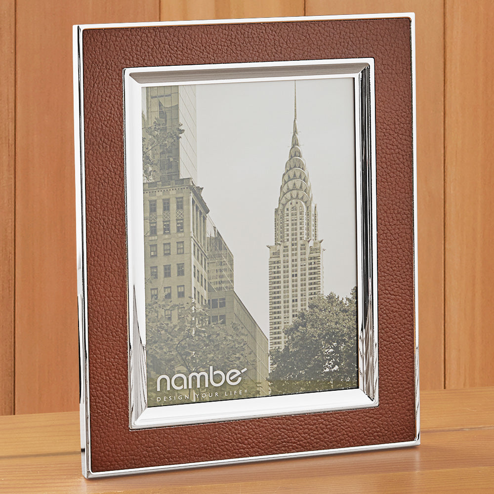 Nambé Novara Leather Picture Frame