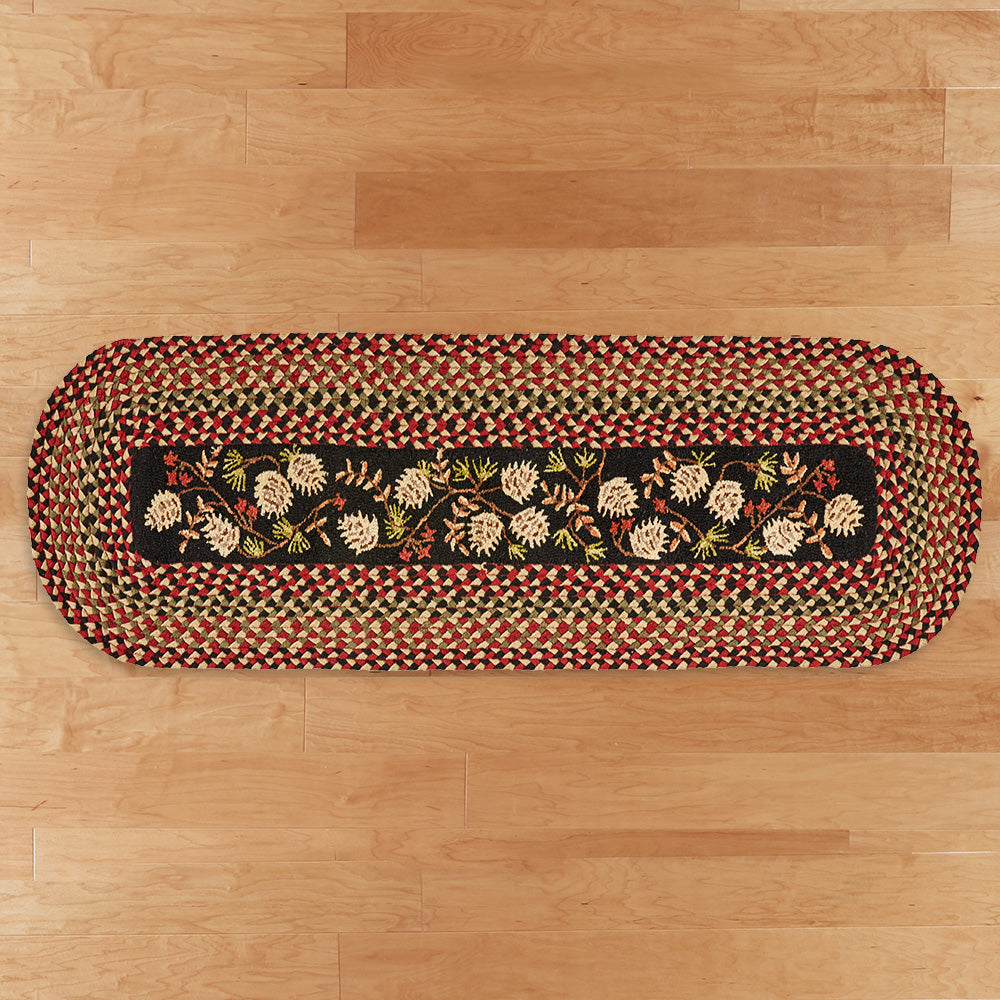 Chandler 4 Corners 30" x 8' Hooked Runner, Pinecone Berries