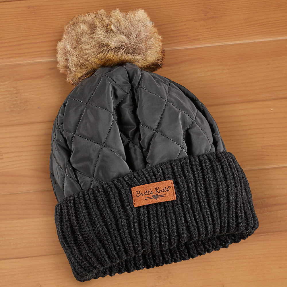 Britt's Knits Quilted Puffer Hat