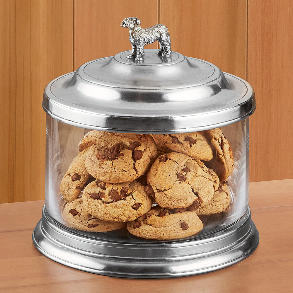 Match Pewter Glass Cookie Jar