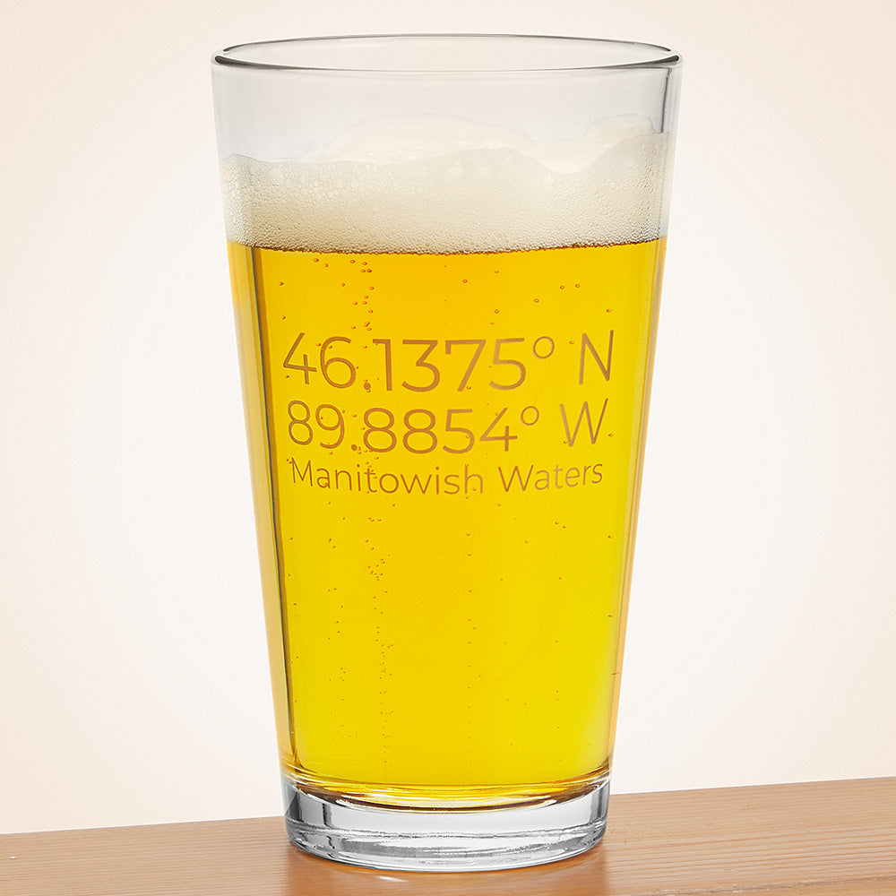 Manitowish Waters Pint & Rocks Glasses