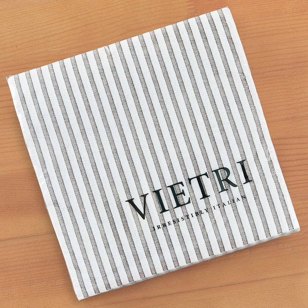 Vietri Papersoft Napkins, Capri Grey Stripe