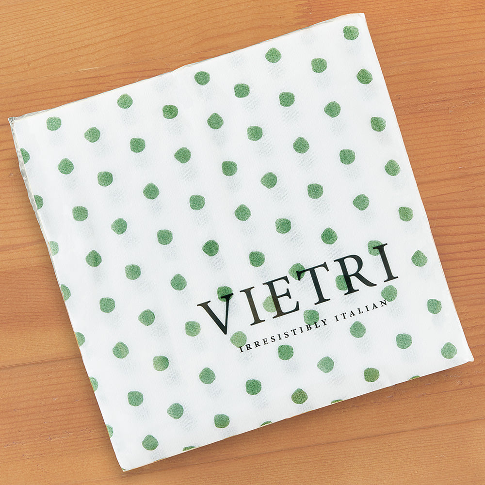 Vietri Papersoft Napkins, Green Dot