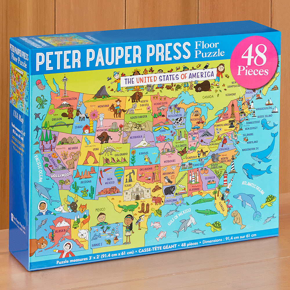 Children's United States Map Puzzle, 48 pieces