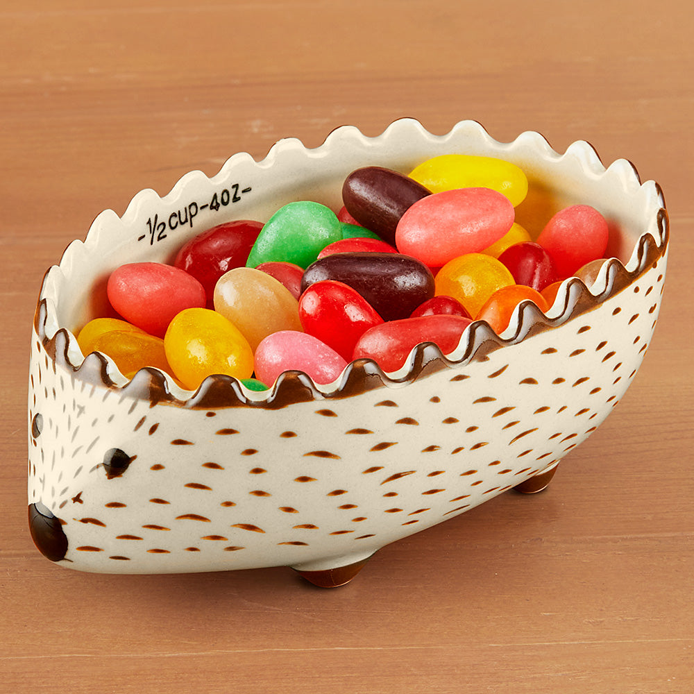 Nesting Stoneware Hedgehog Measuring Cups, Set of 4