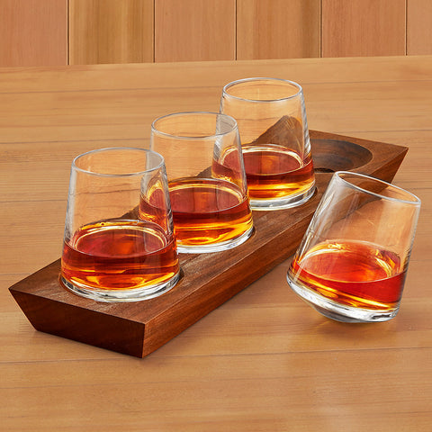 Simon Pearce Ludlow Handblown Whiskey Glass Set