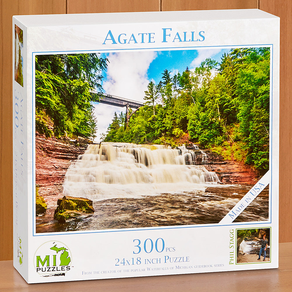 300 Piece Jigsaw Puzzle, "Agate Falls" by Phil Stagg To The Nines