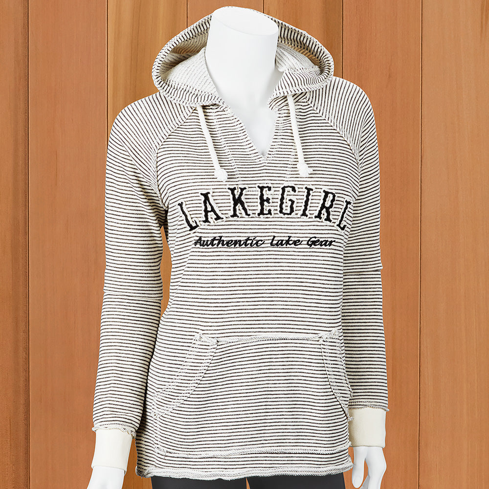 Lakegirl Women's Striped "Weekender" Hoodie