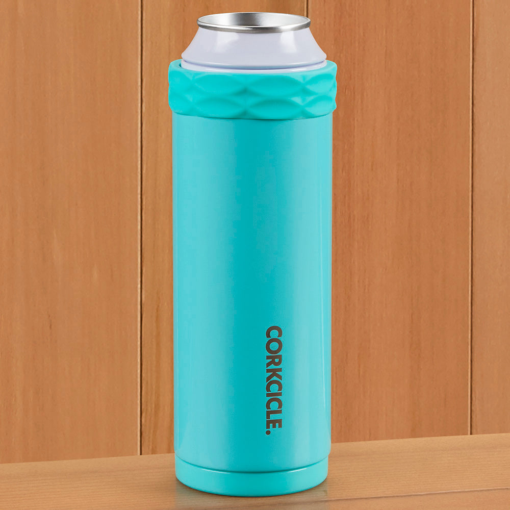 Corkcicle Slim Arctican 12oz Stainless Steel Can Cooler w/Adapter & Stash  Can