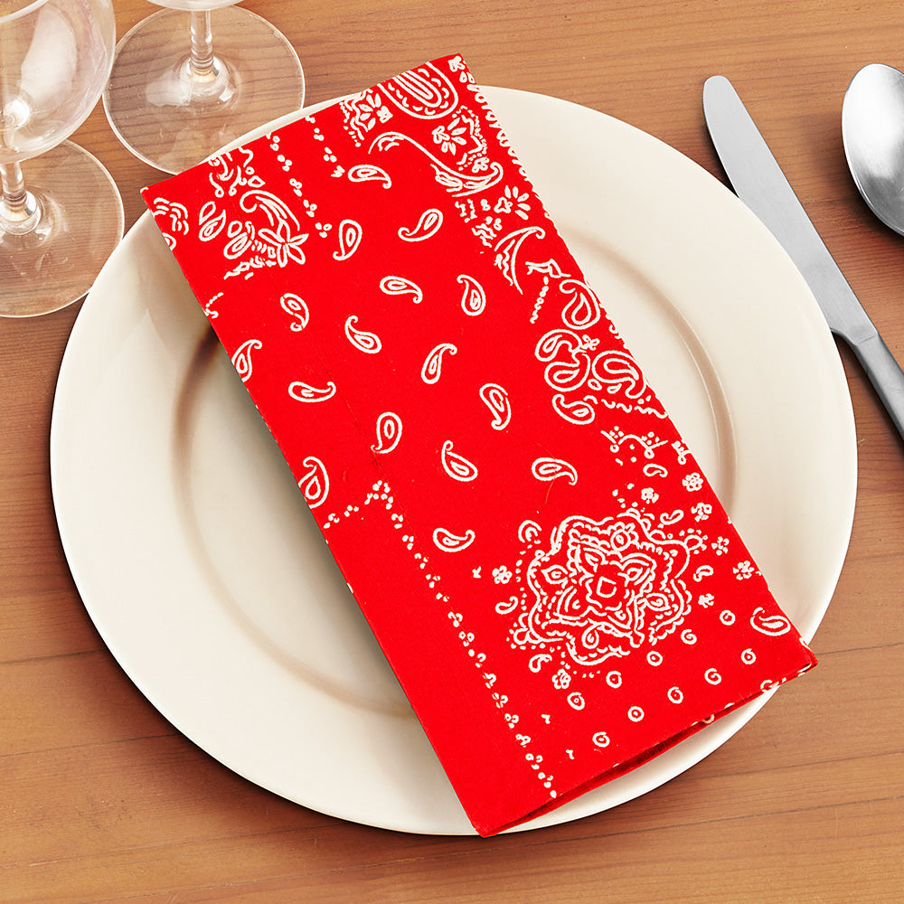 Bandana Cotton Dinner Napkins, Set of 4 – To The Nines Manitowish Waters