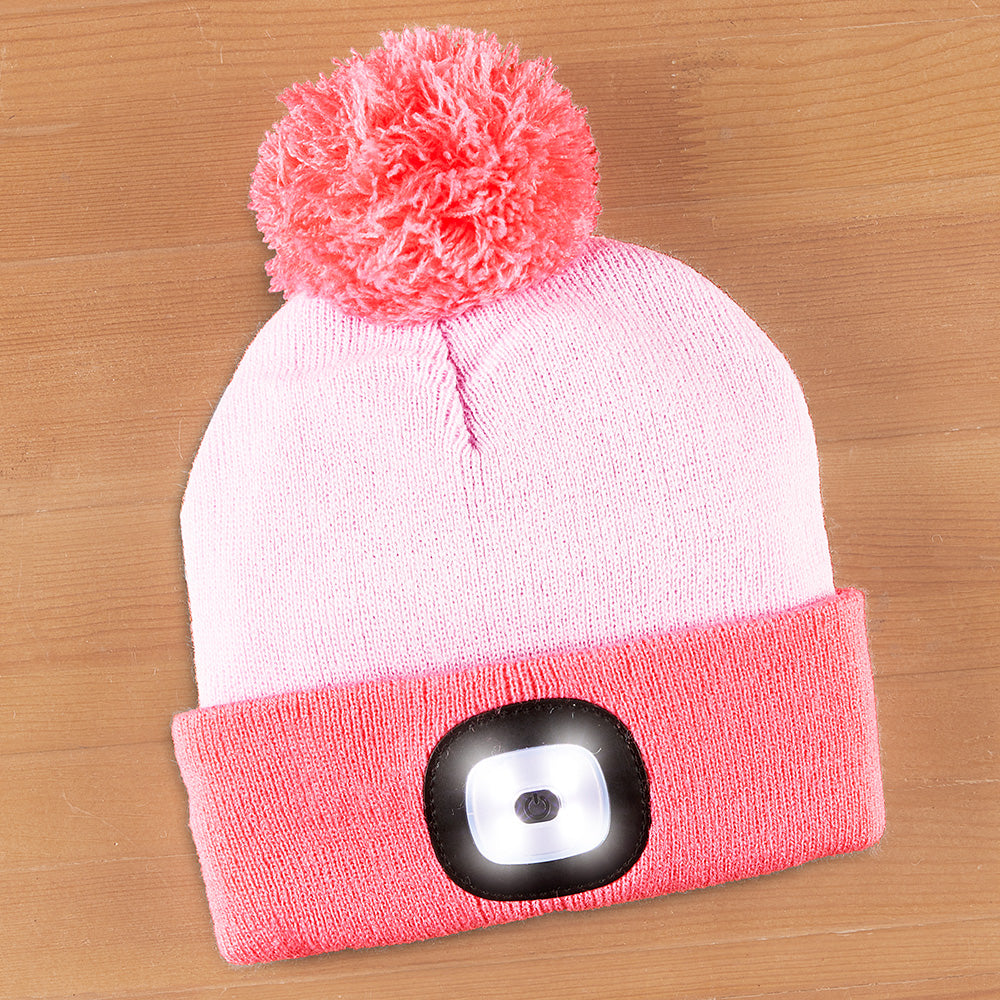 Night Scope Rechargeable LED Light Beanie, Children's Night Owl