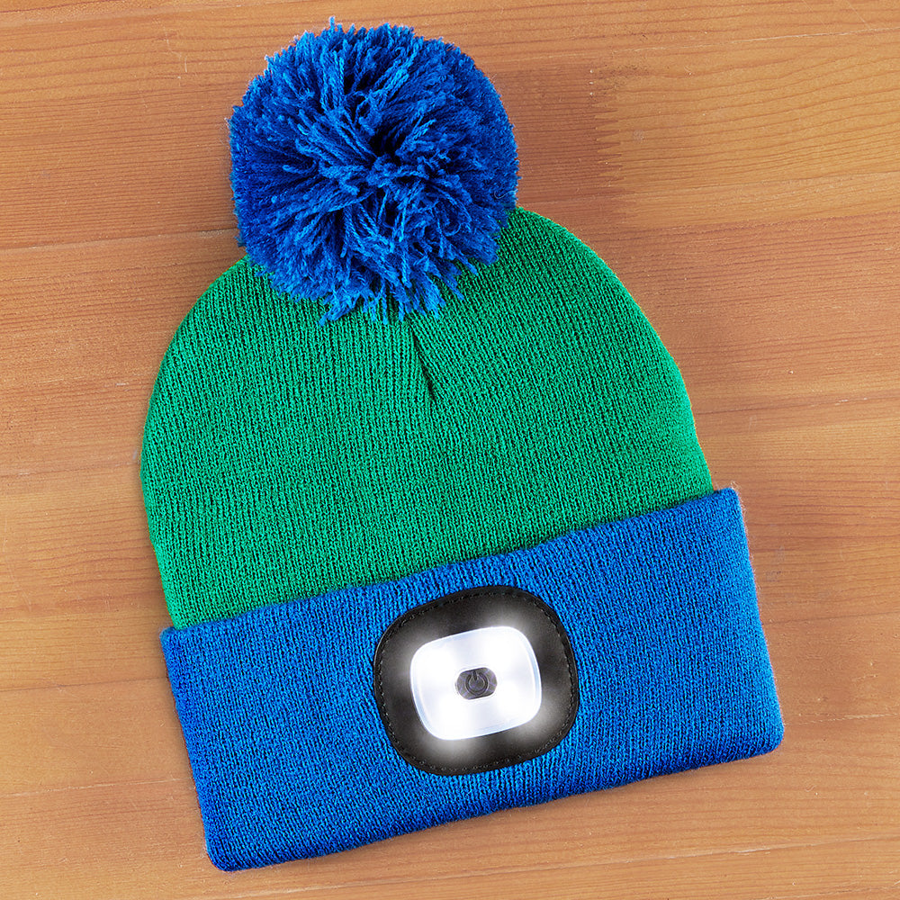 Night Scope Rechargeable LED Light Beanie, Children's Night Owl