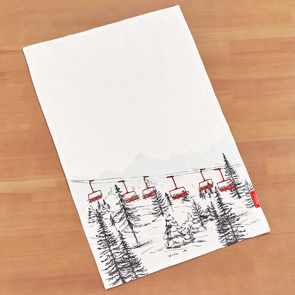 Stonewall Kitchen Tea Towel, Ski Lift