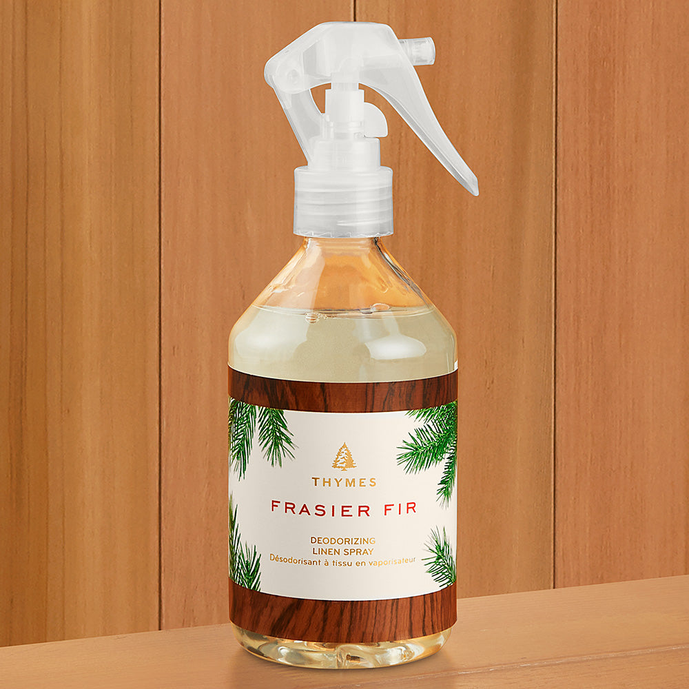 Thymes Frasier Fir Deodorizing Linen Spray – To The Nines Manitowish Waters