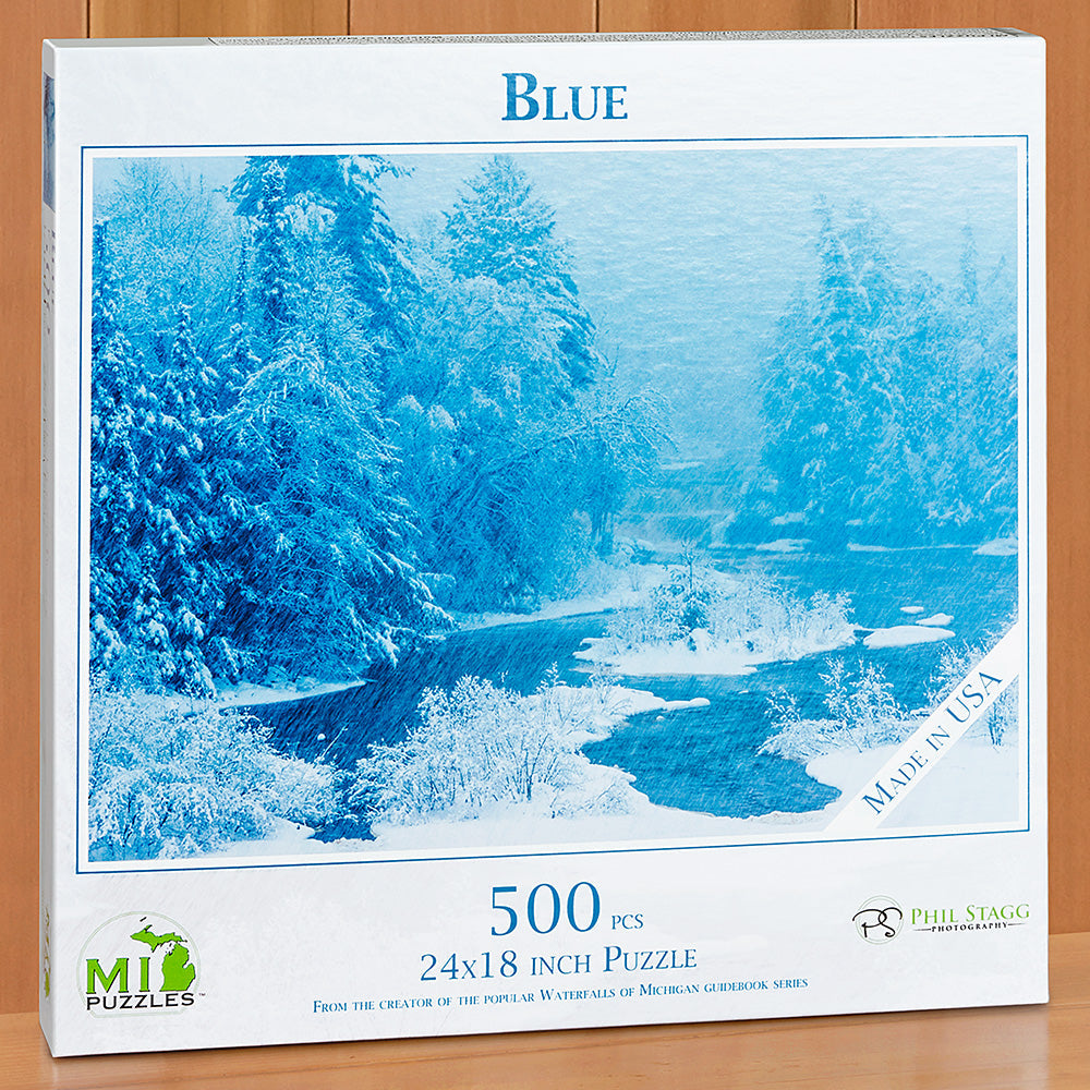 500 Piece Jigsaw Puzzle, "Blue" by Phil Stagg