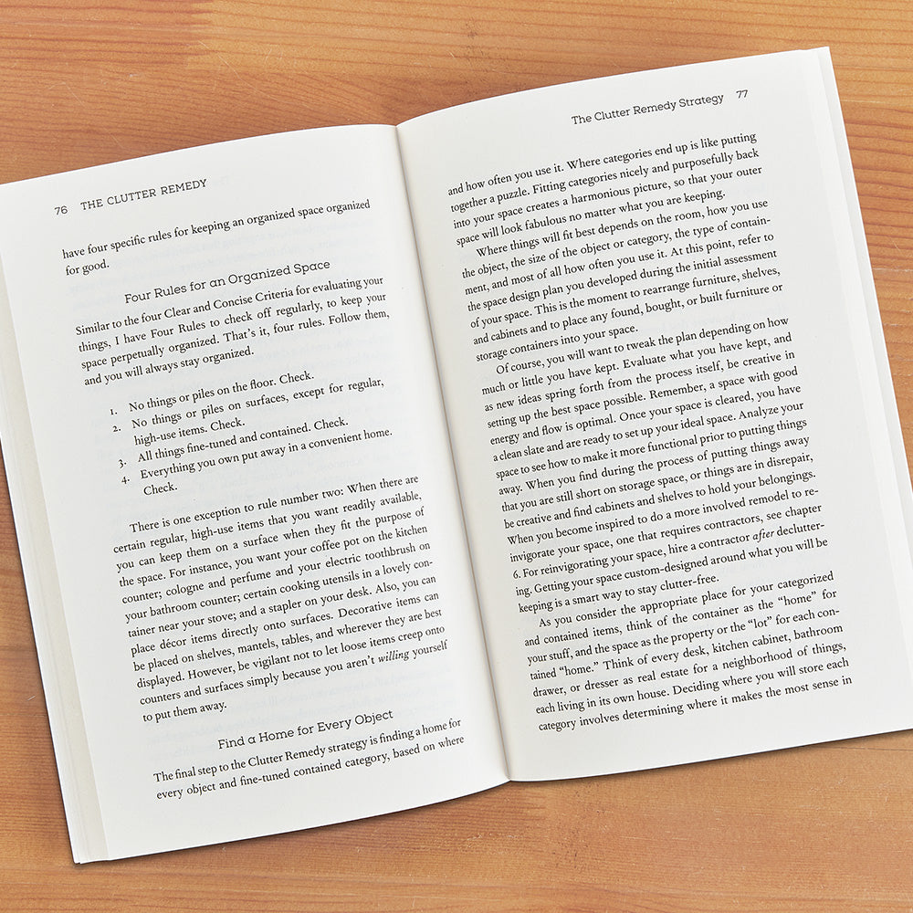 "The Clutter Remedy: A Guide to Getting Organized for Those Who Love Their Stuff" by Marla Stone