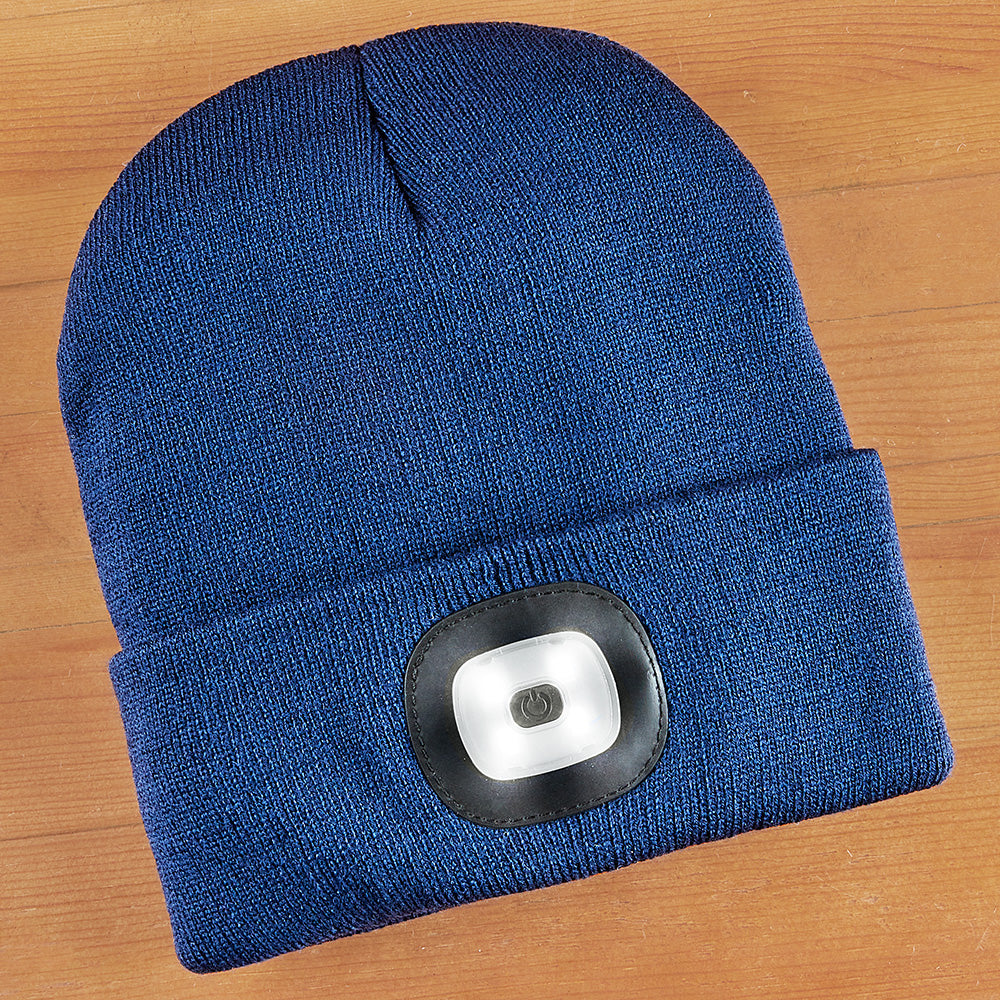 Night Scope Rechargeable LED Light Beanie, Men's