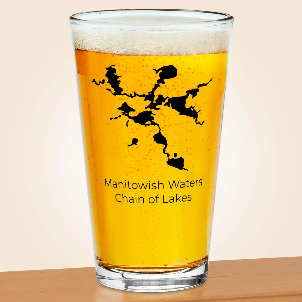 Manitowish Waters Chain of Lakes Pint Glass