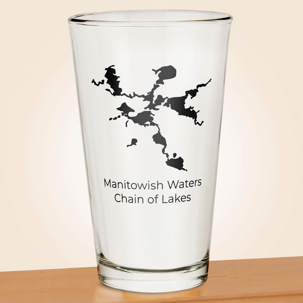 Manitowish Waters Chain of Lakes Pint Glass