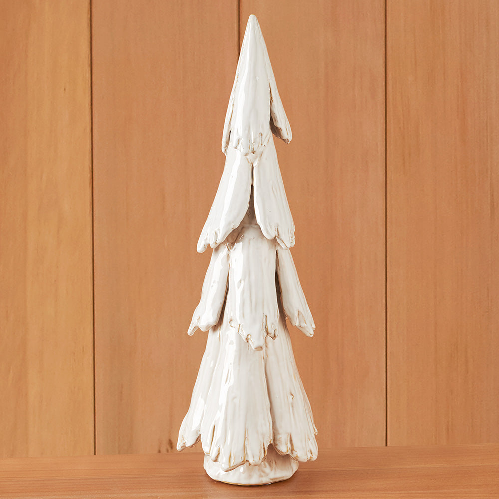 Nordic Stoneware Winter Pine Trees